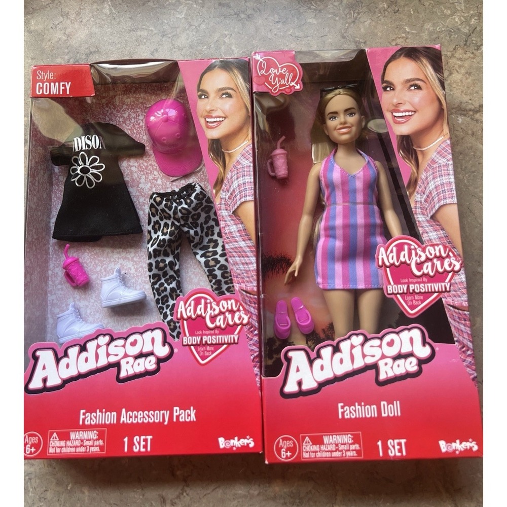 2022 Addison Rae Fashion Doll & Comfy Style Clothes Set